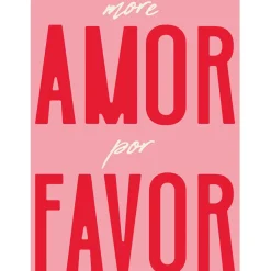 Fabrique de Styles Affiche "More amor por favor" 30x40cm* Cadres Déco Et Affiches