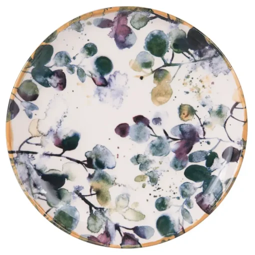 Fabrique de Styles Assiette à dessert en faïence blanc d22.5cm - Garden* Assiettes