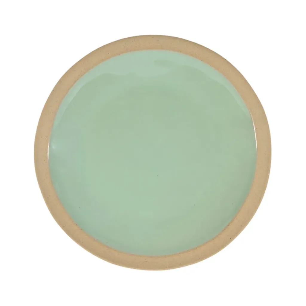 Fabrique de Styles Assiette à dessert en grès d21.5cm - Jade* Assiettes