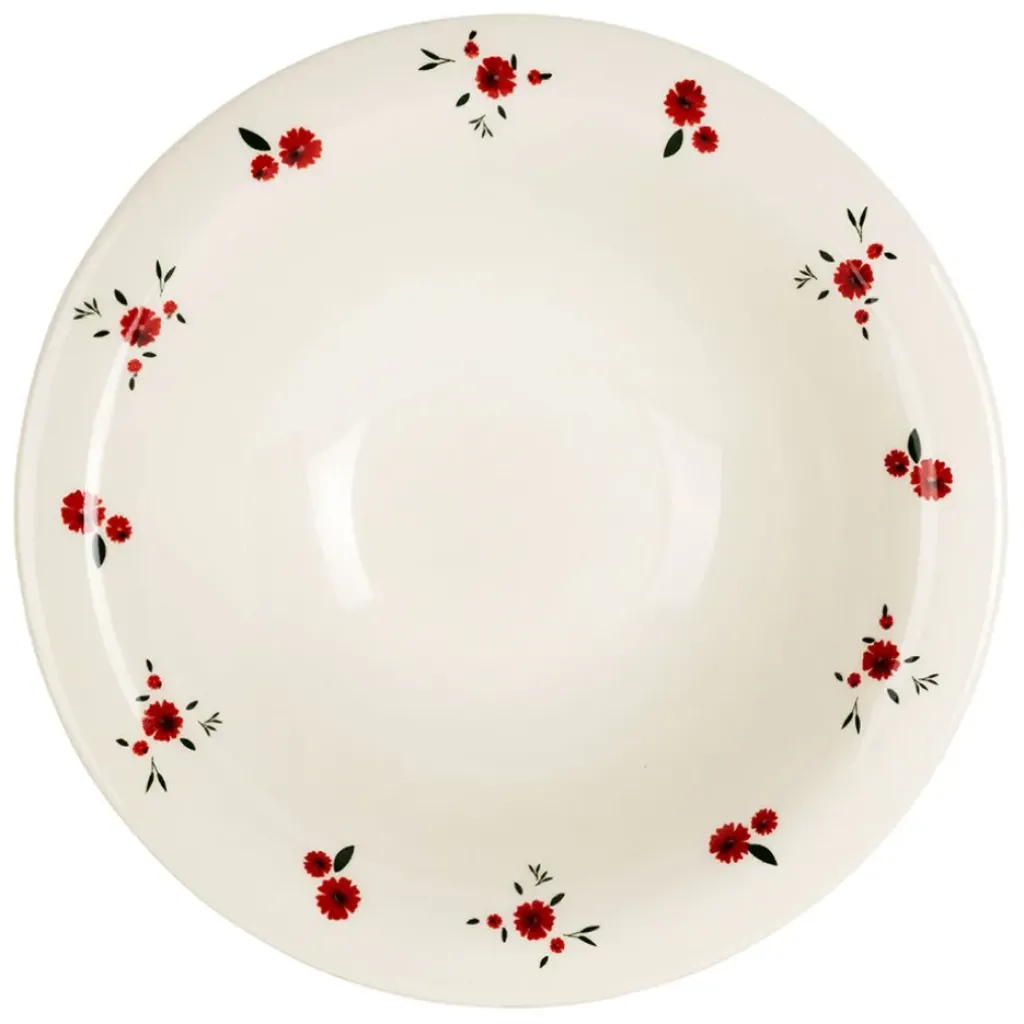 Fabrique de Styles Assiette creuse en faience d20cm - Paquerette* Assiettes