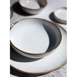 Fabrique de Styles Assiette creuse en grès nacré d19cm - Nori* Bols Et Coupelles