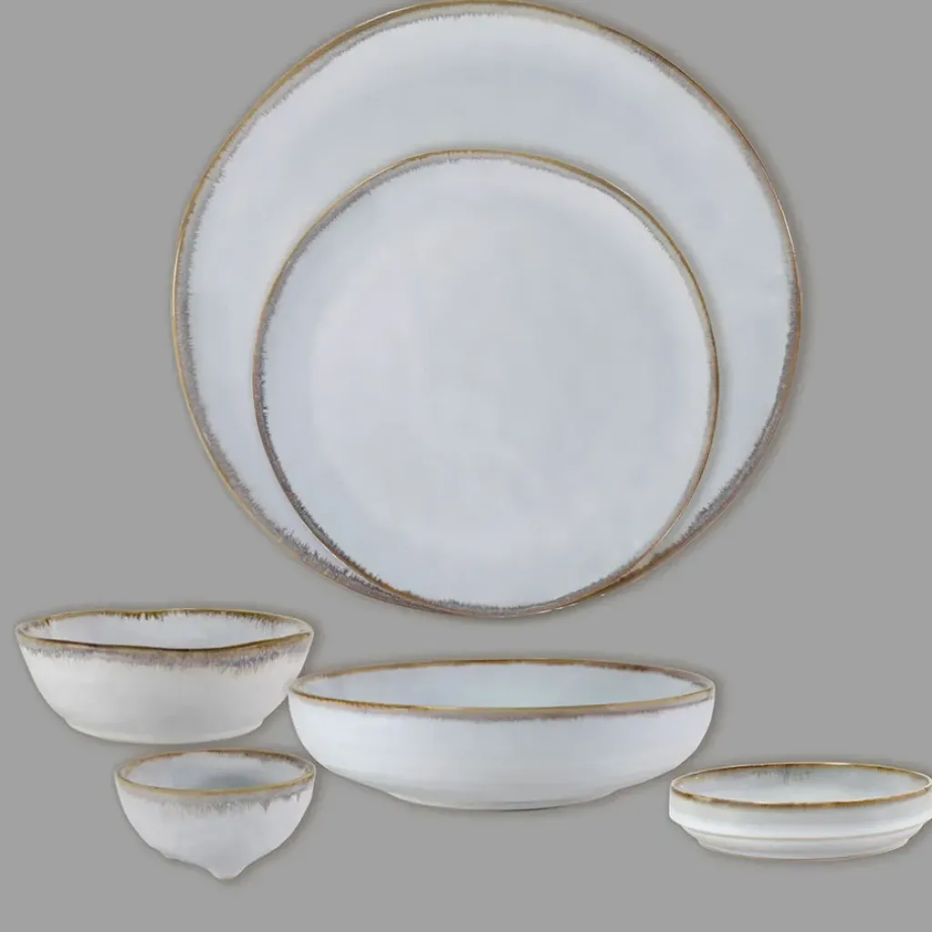 Fabrique de Styles Assiette creuse en grès nacré d19cm - Nori* Bols Et Coupelles