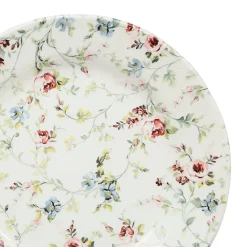 Fabrique de Styles Assiette dessert en faïence d21cm - fleurs champs* Assiettes