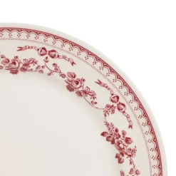 Fabrique de Styles Assiette plate en faïence bordeaux d26cm - faustine* Assiettes