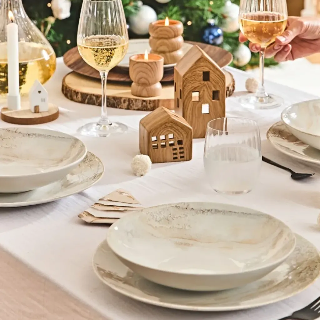 Fabrique de Styles Assiette plate en grès d27cm - mojave* Assiettes