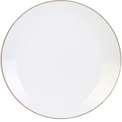Fabrique de Styles Assiette plate en porcelaine lisere doré d26cm* Assiettes