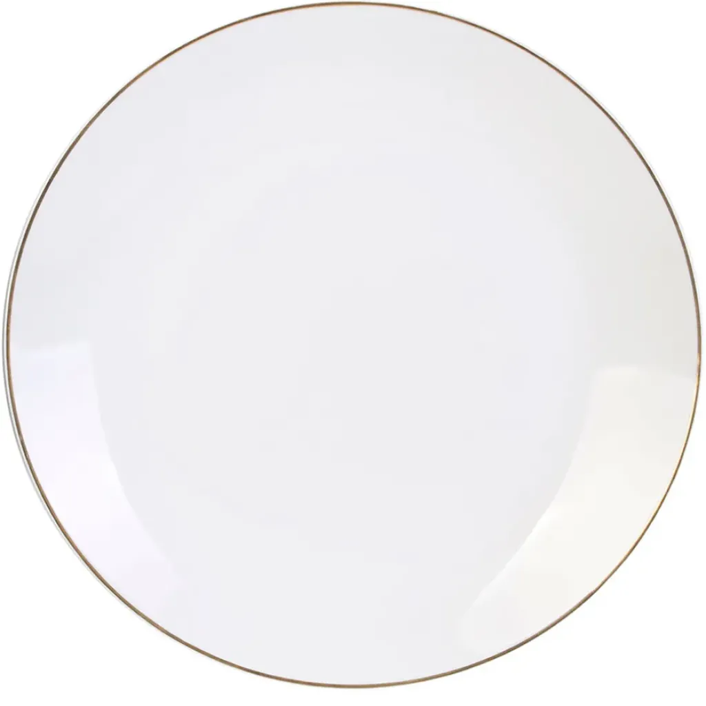 Fabrique de Styles Assiette plate en porcelaine lisere doré d26cm* Assiettes