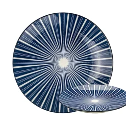 Fabrique de Styles Assiette plate otb stripes d26.5xh3cm* Assiettes