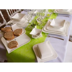 Fabrique de Styles Assiette plate 25.5x25.5cm melody* Assiettes