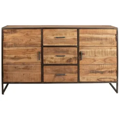 Fabrique de Styles Bahut en acacia et fer noir l150cm - Factory* Buffets Et Vitrines
