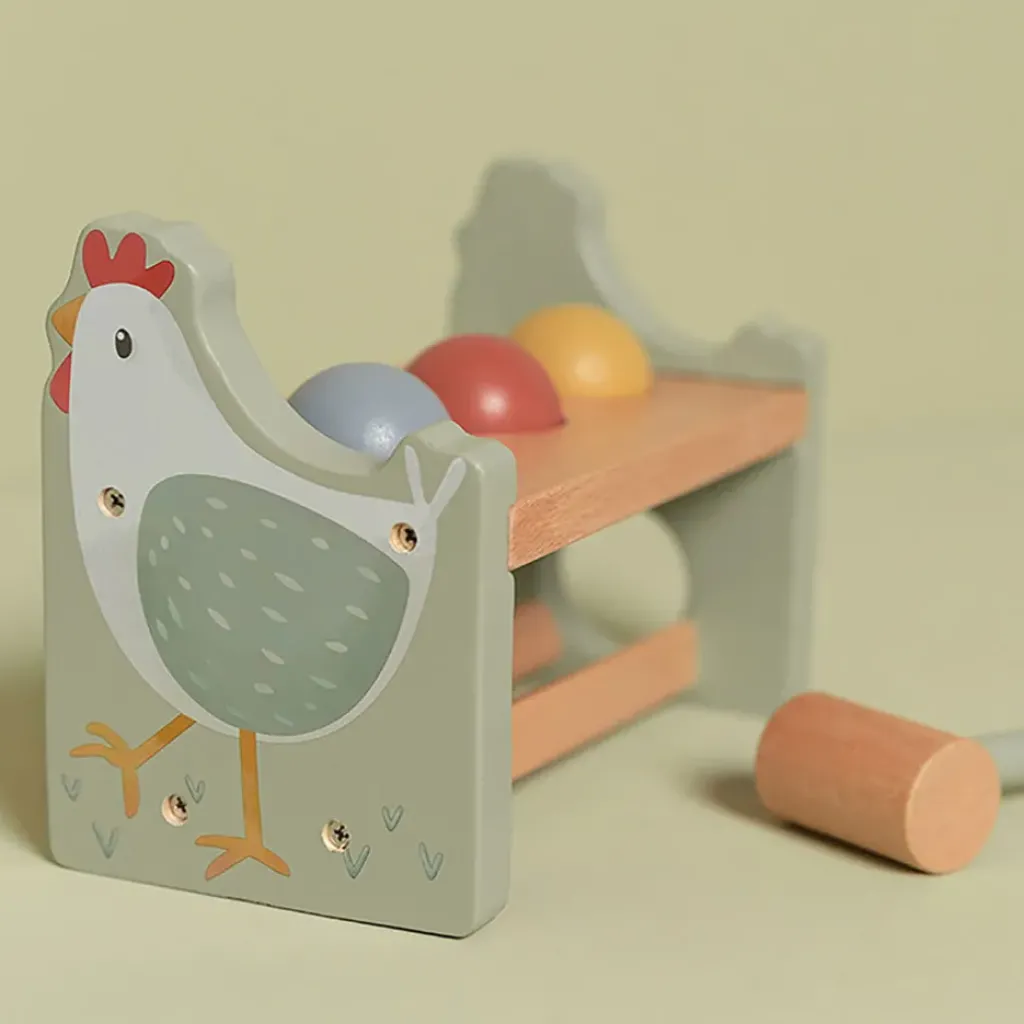 Fabrique de Styles Banc à marteler en bois - Little Farm*Enfant Jouets