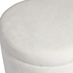 Fabrique de Styles Banc coffre en tissu écru - Tessia* Bancs Et Banquettes