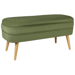 Fabrique de Styles Banc coffre en velours côtelé - Eleonor* Bancs Et Banquettes