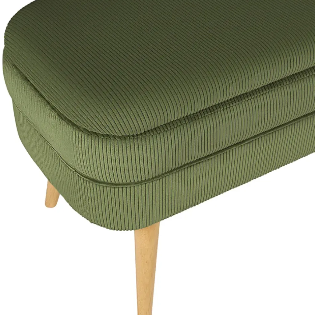 Fabrique de Styles Banc coffre en velours côtelé - Eleonor* Bancs Et Banquettes