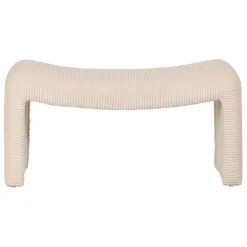 Fabrique de Styles Banc en velours côtelé écru - Minimal* Bancs Et Banquettes