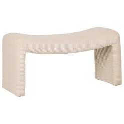 Fabrique de Styles Banc en velours côtelé écru - Minimal* Bancs Et Banquettes
