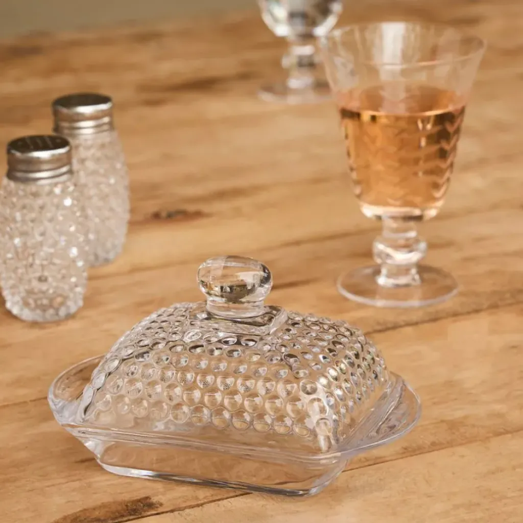 Fabrique de Styles Beurrier en verre - Mycennes* Accessoires De Table