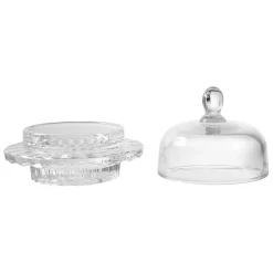 Fabrique de Styles Beurrier rond en verre -mystre* Accessoires De Table