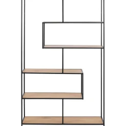 Fabrique de Styles Bibliotheque industrielle en métal et chêne - Senzo* Bibliothèques Et Étagères