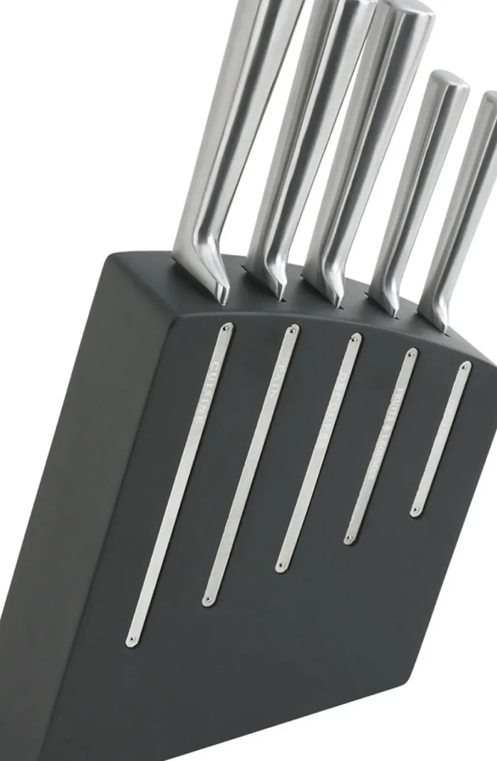 Fabrique de Styles Bloc couteaux kimono 5 couteaux de cuisine bloc noir* Couteaux De Cuisine