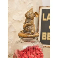 Fabrique de Styles Bocal en verre avec couvercle lapin - Floreal* Pots Et Bocaux