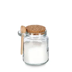 Fabrique de Styles Bocal en verre avec couvercle et petite cuillière* Pots Et Bocaux