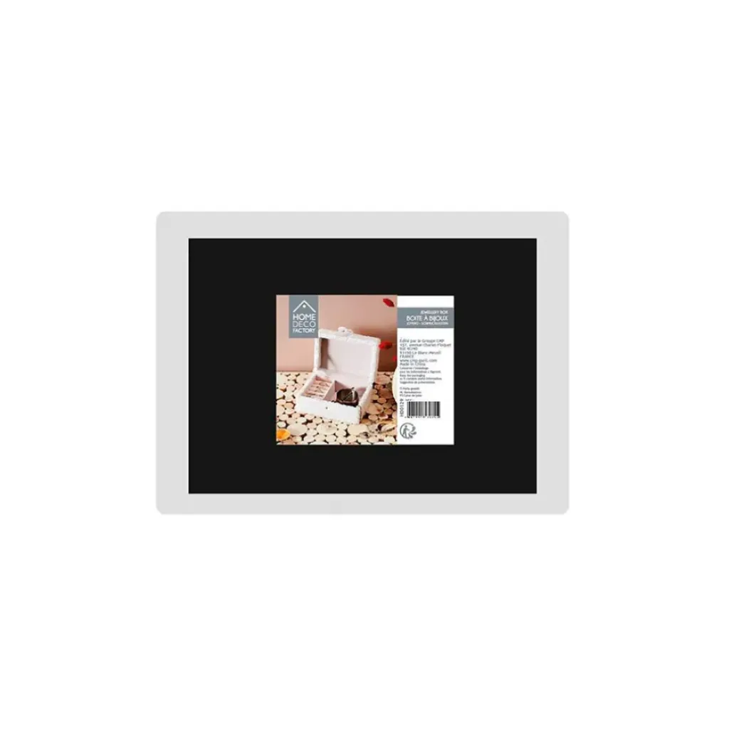 Fabrique de Styles Boite a bijoux bouclette creme 11x15xh8cm* Bijoux Fantaisie