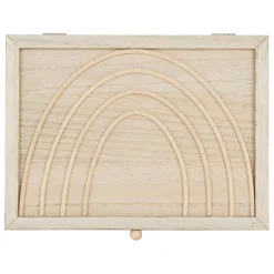 Fabrique de Styles Boite avec couvercle en rotin - blue sand* Boîtes