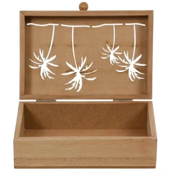 Fabrique de Styles Boite gigogne avec couvercle x2 sweet leaves 22x14.5xh7+16x10.5xh5.5cm mdf* Boîtes