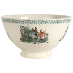 Fabrique de Styles Bol en faïence lapin blanc 75cl - Collection* Bols Et Coupelles