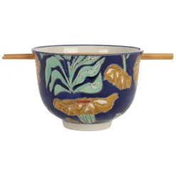 Fabrique de Styles Bol en grès et bambou et baguettes - Flaura* Bols Et Coupelles