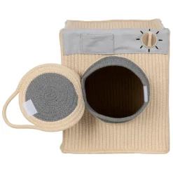 Fabrique de Styles Boîte rangement lave-linge en coton écru - Sweetdream*Enfant Déco