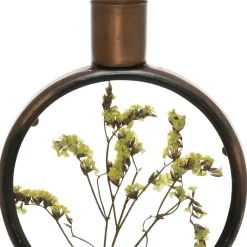 Fabrique de Styles Bougeoir en fer (x2) fleurs séchées* Photophores, Bougeoirs Et Lanternes