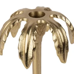 Fabrique de Styles Bougeoir palmier en aluminium h25cm - Tropic Etoil* Photophores, Bougeoirs Et Lanternes