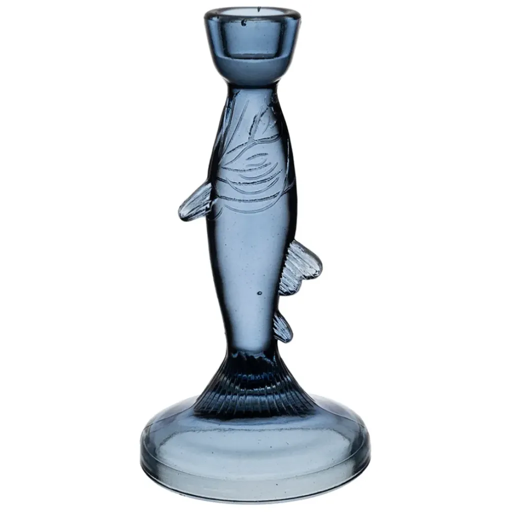 Fabrique de Styles Bougeoir poisson en verre h20cm - Oanez* Photophores, Bougeoirs Et Lanternes