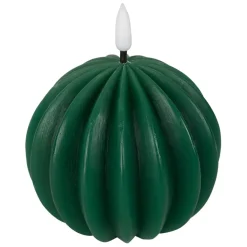 Fabrique de Styles Bougie led boule vert sapin h12cm* Déco Lumineuse