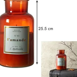 Fabrique de Styles Bougie parfumée amande 110h - Apothicaire* Bougies Parfumées