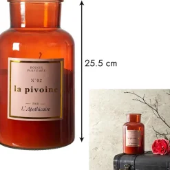 Fabrique de Styles Bougie parfumée pivoine 110h - Apothicaire* Bougies Parfumées
