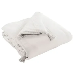 Fabrique de Styles Bout de lit chantilly en gaze de coton 90x200cm - Gaia* Couvre-lits