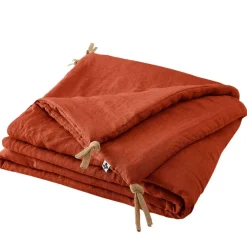 Fabrique de Styles Bout de lit en lin lavé 90x200cm - Soline* Couvre-lits