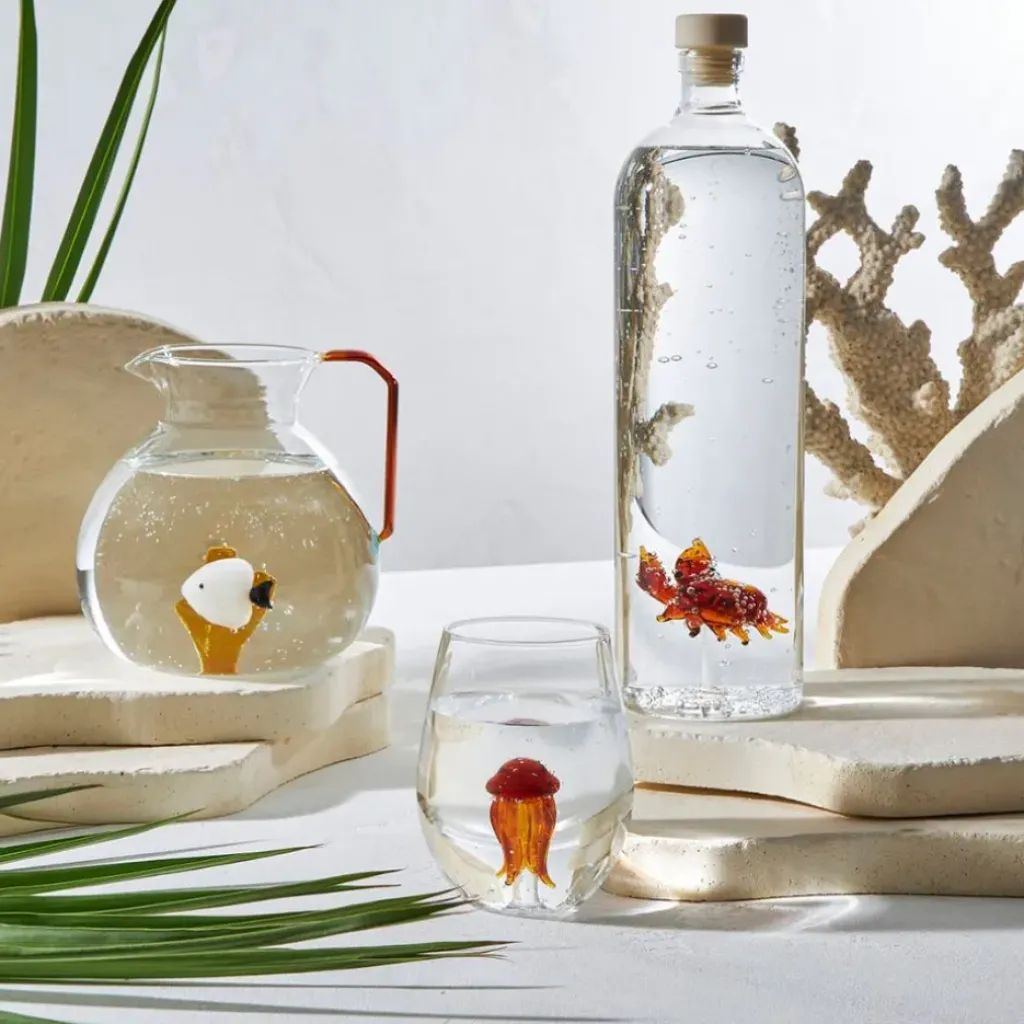 Fabrique de Styles Bouteille crabe en verre borosilicate 1.5l - Océan* Carafes Et Pichets