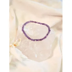 Fabrique de Styles Bracelet améthyste perles rondes 4mm* Bijoux Fantaisie