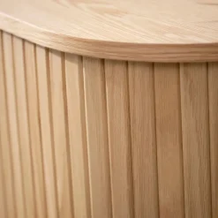 Fabrique de Styles Buffet placage chêne 3 étagères h118cm - nola* Buffets Et Vitrines