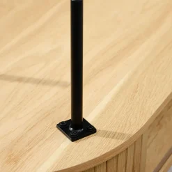 Fabrique de Styles Buffet placage chêne 3 étagères h118cm - nola* Buffets Et Vitrines