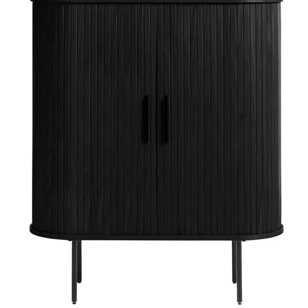 Fabrique de Styles Buffet placage chêne 3 étagères h118cm - Nola* Buffets Et Vitrines