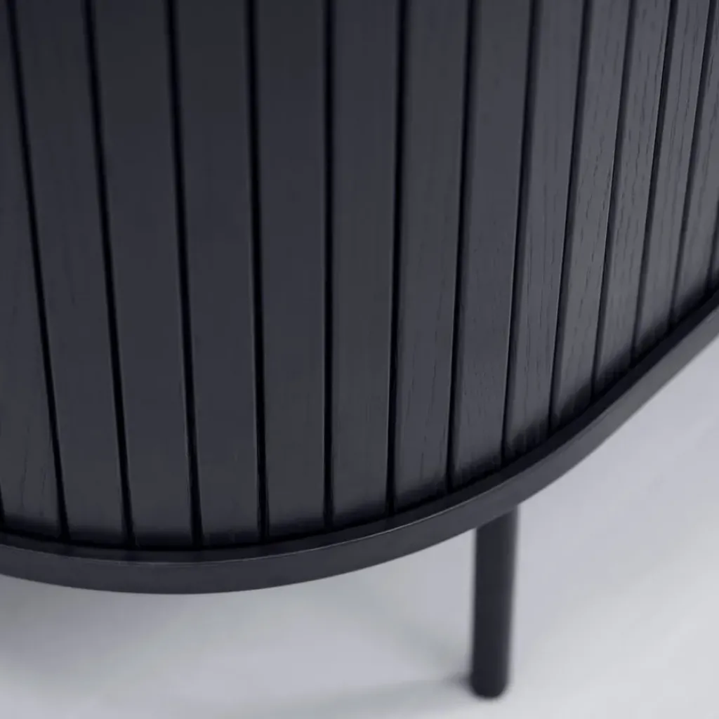 Fabrique de Styles Buffet placage chêne 3 étagères h118cm - Nola* Buffets Et Vitrines