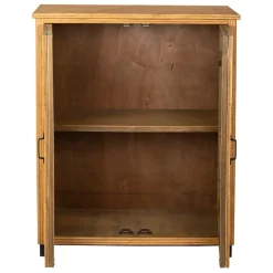 Fabrique de Styles Cabinet 2 portes en bambou et sapin 80x40xh99.5cm - Saori* Buffets Et Vitrines