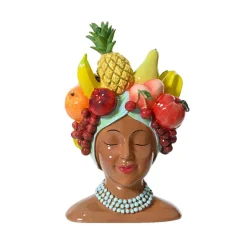 Fabrique de Styles Cache pot femme fruits h23cm* Cache-pots Et Supports