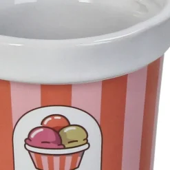 Fabrique de Styles Cache-pot en faïence glace rose d9cm* Cache-pots Et Supports