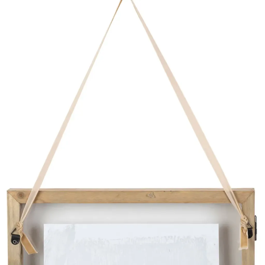 Fabrique de Styles Cadre deco en sapin et verre ecru et noir 30x40cm - Mon sapin* Cadres Déco Et Affiches